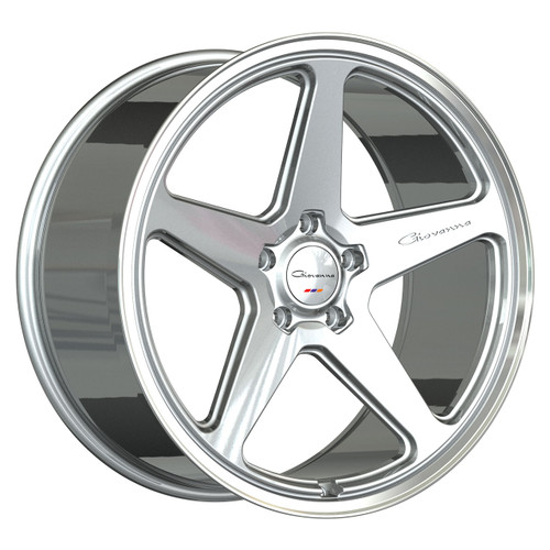 Giovanna Cinque Wheels Rims 22x10.5 5x112 Silver Machined Face / Polished Lip 40mm | GI-2215M40GOCINSPD