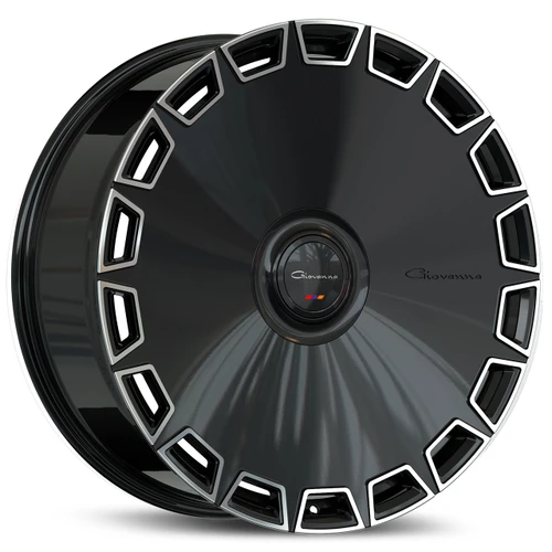 Giovanna Dicotto Wheels Rims 22x10.5 5x114.3 5x120 Gloss Black Machined Face 35mm | GI-2215FB35GODIMBR