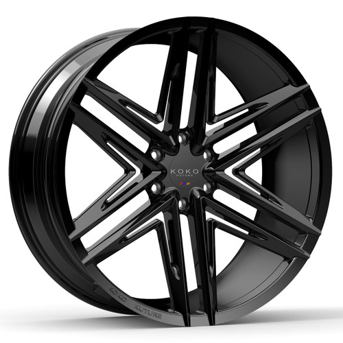 Koko Kuture Vetse Wheels Rims 24x10 6x139.7 Gloss Black 20mm | KK-2410S20KOVETGB