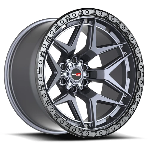 Vortek Vrt-603 Wheels Rims 20x9.5 8x170 Matte Titanium With Black Bead Ring 18mm | 60320955918MTBR