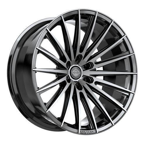 Arvano Art-2 Wheels Rims 20x9 6x139.7 Gloss Black & Brushed Double Dark Tint 18mm | ART-2A2095018GBUDT