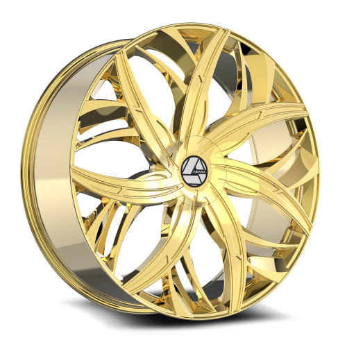 Azara Aza-541 Wheels Rims 20x8.5 5x108 5x114.3 Nano Gold 35mm | AZA-54120853235NG