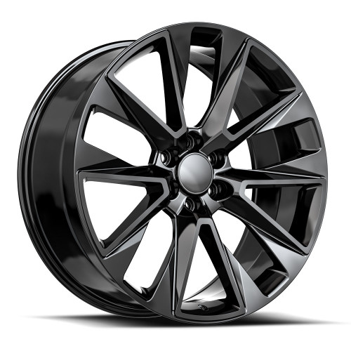 O.E. Revolution C-14 Wheels Rims 22x9 6x139.7 Gloss Black 28mm | C14-2295028GB