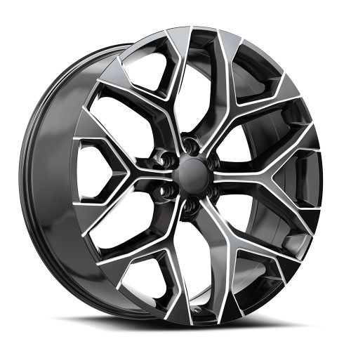 O.E. Revolution G-09 Wheels Rims 26x10 6x139.7 Gloss Black & Milled 24mm | G09-26105024GBM