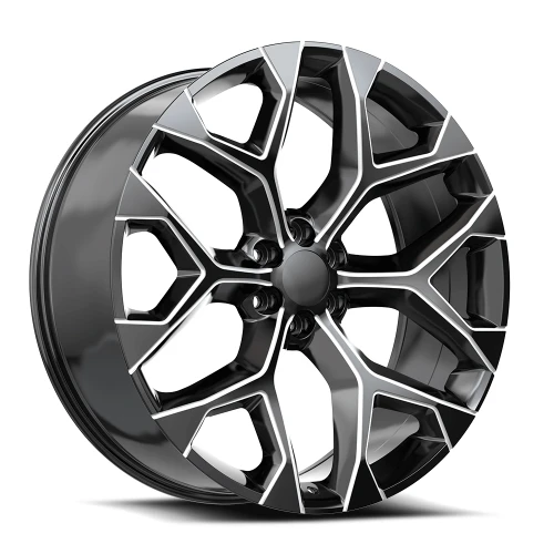 O.E. Revolution G-09 Wheels Rims 26x10 6x139.7 Gloss Black & Milled 24mm | G09-26105024GBM-I