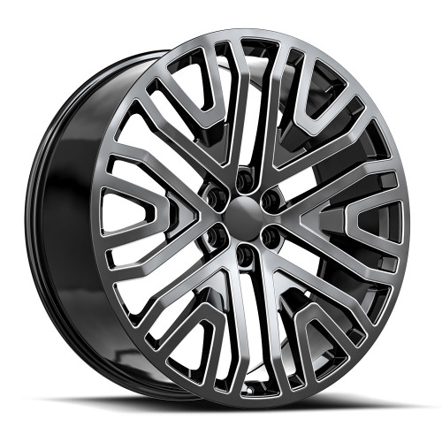 O.E. Revolution G-14 Wheels Rims 24x10 6x139.7 Gloss Black & Milled 31mm | G14-24105031GBM
