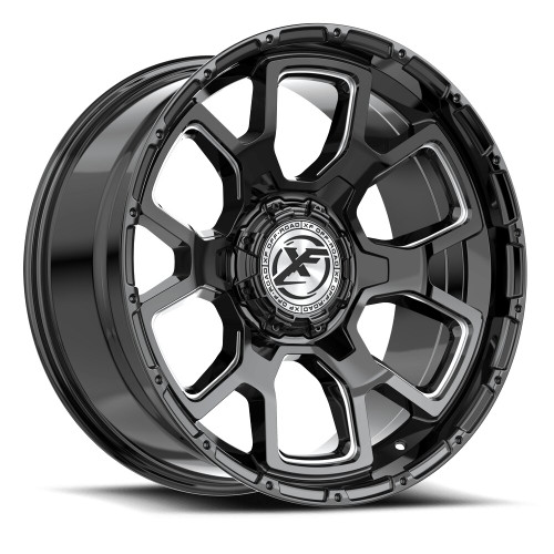 Xf Off-Road Oe-501 Wheels Rims 20x9 6x135 6x139.7 Gloss Black & Milled 0mm | OE-5012090570GBM-T