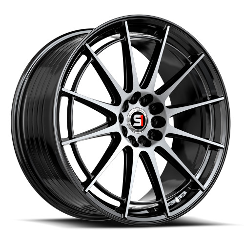 Spec-1 Sp-64 Wheels Rims 18x9 5x100 5x114.3 Gloss Black & Machined 38mm | SP-641892338BM