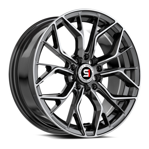 Spec-1 Sp-76 Wheels Rims 16x6.5 4x100 4x114.3 Gloss Black & Machined 20mm | SP-761665920BM