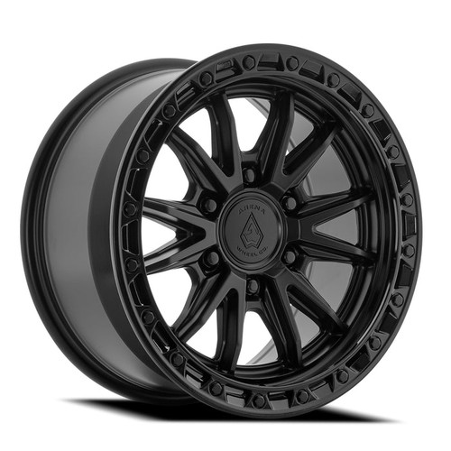 Arena A135 Atlas Wheels Rims 17x9 6x139.7 Satin Black W/ Gloss Black Lip 0mm | A135179084P00004