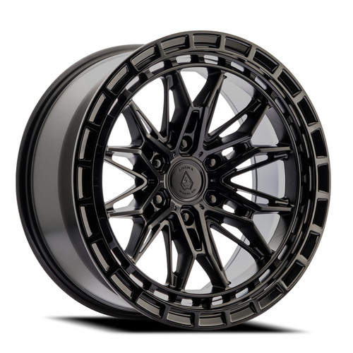 Arena A147 Empire Wheels Rims 20x10 6x139.7 Satin Black W/ Gloss Black Lip -18mm | A147200084N01804