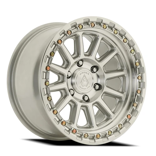 Arena A128 Enduro Wheels Rims 17x9 5x139.7 Gloss Silver Machined 0mm | A1281790B4P00019