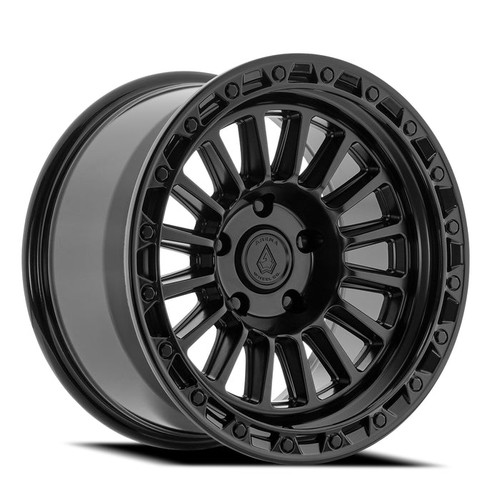 Arena A130 Podium Wheels Rims 17x9 5x127 Satin Black W/ Gloss Black Lip 0mm | A130179075P00004