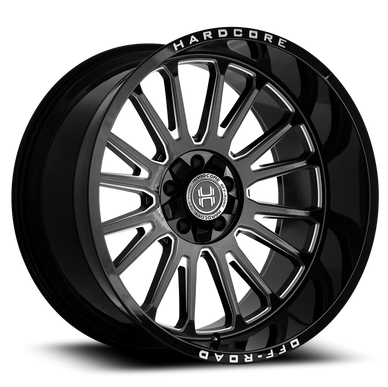 Hardcore Offroad Hc108 Wheels Rims 20x10 8x180 Gloss Black Milled -19mm | HC10820108180GBM-19