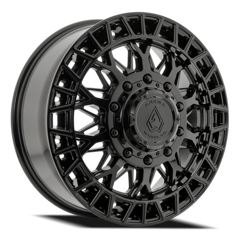 Arena Dually A127  Innovator Front Wheels Rims 22x8.25 8x200 Gloss Black 100mm