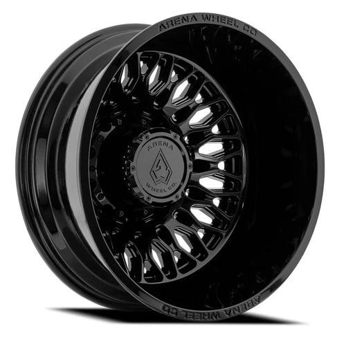 Arena Dually A129  Valkyrie Rear Wheels Rims 24x8.25 10x225 Gloss Black -222mm