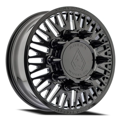Arena Dually Af101  Casino Front Wheels Rims 22x8.25 10x225 Gloss Black 100mm