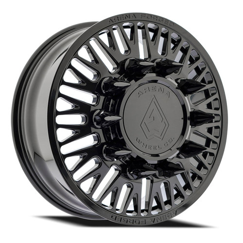 Arena Dually Af101  Casino Front Wheels Rims 24x8.25 8x200 Gloss Black 100mm