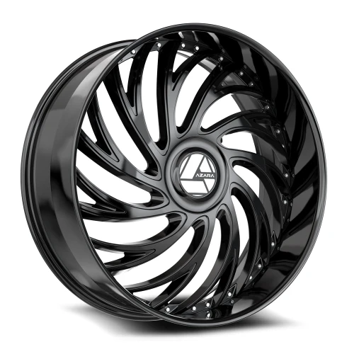 Azara Azx-101 Wheels Rims 28x9.5 Blank Custom Drilled Gloss Black 15mm | AZX-1012895BL15GB