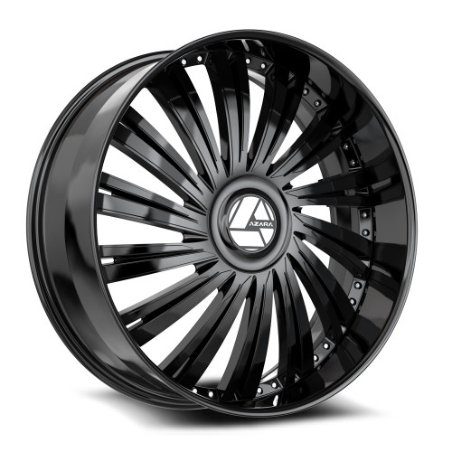Azara Azx-102 Wheels Rims 28x9.5 Blank Custom Drilled Gloss Black 15mm | AZX-1022895BL15GB