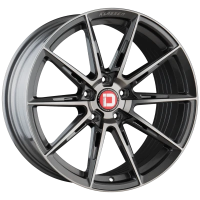 Klassen Id F07R Wheels Rims 20x10.5 Blank Custom Drilled Dark Graphite Metallic 15mm | F07R-DGM888200521