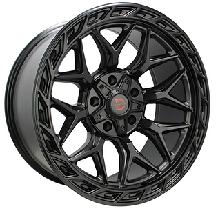 Disaster Off Road D12 Wheels Rims 20x10 5x127 5x139.7 Satin Black -12mm | D12-05127N12SB