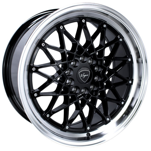 Elegance E24 Wheels Rims 18x8.5 5x100 5x114.3 Gloss Black Machined 30mm | E24-18511430GBM