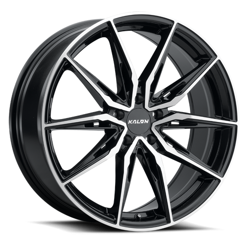 Kalon Cypher 102 Wheels Rims 18x8 5x110 Gloss Black Machined 35mm | 102AB-1880D35