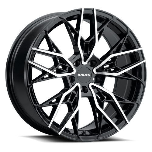 Kalon Scout 107 Wheels Rims 18x8 5x112 Gloss Black Machined 38mm | 107AB-1880E38