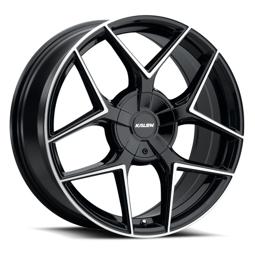 Kalon Falcon 201 Wheels Rims 16x7 5x100 5x114.3 Gloss Black Machined 38mm | 201AB-1670AF38