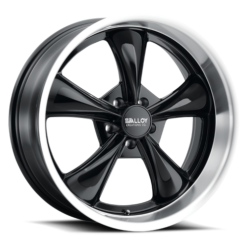 Alloy Creations Ac505 Wheels Rims 18x8 5x120 Gloss Black Machined Lip 0mm | 505AA-1880I0