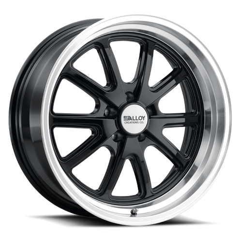 Alloy Creations Ac515 Wheels Rims 17x8 5x114.3 Gloss Black Machined Lip 0mm | 515AA-1780F0