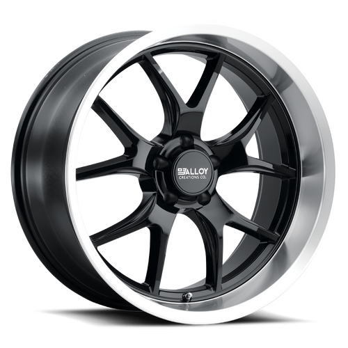 Alloy Creations Ac525 Wheels Rims 18x8 5x127 Gloss Black Machined Lip 0mm | 525AA-1880J0