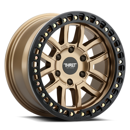 Thret Offroad Maze 602 Wheels Rims 17x9 6x120 Bronze W/ Black Ring -14mm | 602I-1790Q-14