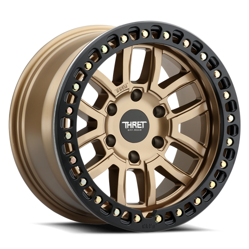 Thret Offroad Maze 602 Wheels Rims 17x9 6x135 Bronze W/ Black Ring -14mm | 602I-1790T-14
