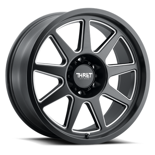 Thret Offroad Flood 705 Wheels Rims 17x9 6x135 Satin Black Milled 18mm | 705GD-1790T18