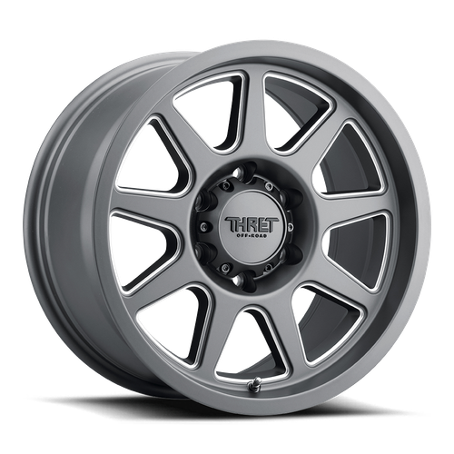 Thret Offroad Flood 705 Wheels Rims 18x9 8x170 Satin Gray Milled 18mm | 705ND-1890W18