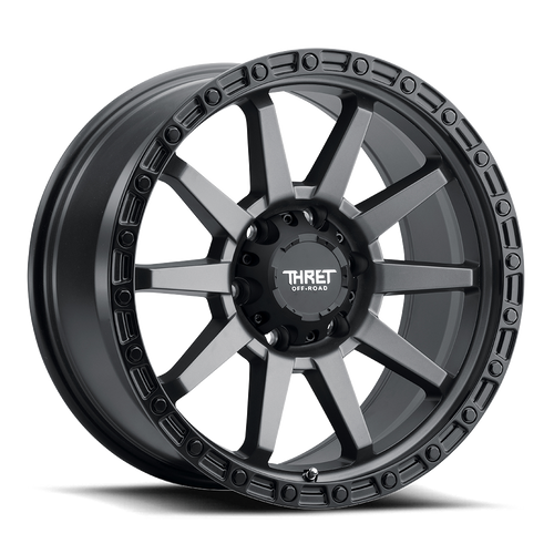 Thret Offroad Freeze 706 Wheels Rims 17x9 6x139.7 Sating Gray W/ Black Lip 0mm | 706NR-1790U0