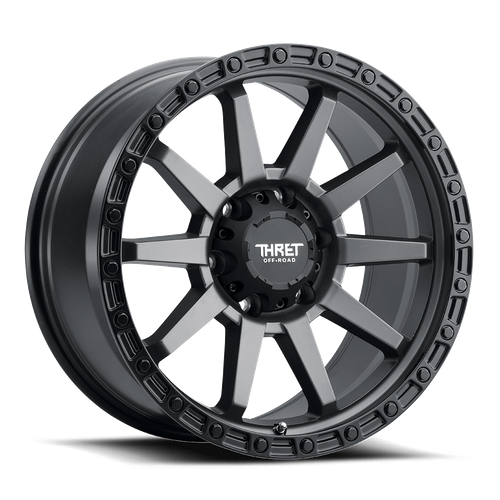 Thret Offroad Freeze 706 Wheels Rims 20x9 8x165.1 Sating Gray W/ Black Lip 0mm | 706NR-2090V0