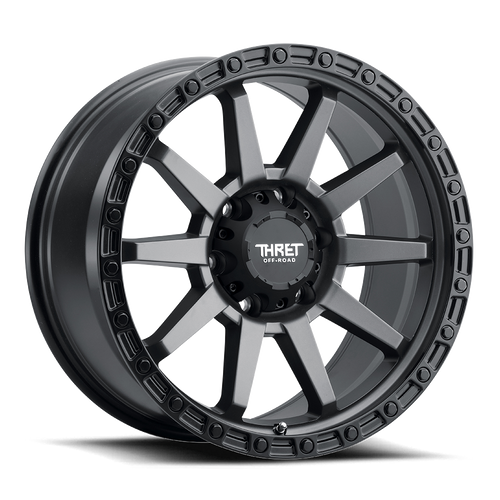 Thret Offroad Freeze 706 Wheels Rims 20x9 8x170 Sating Gray W/ Black Lip 0mm | 706NR-2090W0