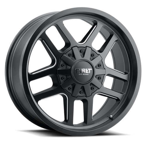 Thret Offroad Radar 809 Wheels Rims 20x10 5x127 5x139.7 Satin Black Milled 0mm | 809GD-2010JM0