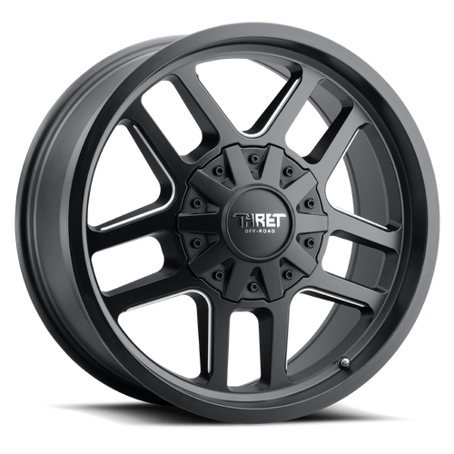 Thret Offroad Radar 809 Wheels Rims 20x10 8x170 Satin Black Milled -21mm | 809GD-2010W-21