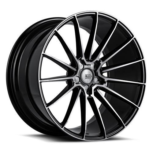 Savini BM16 Wheels Rims 20x8.5 Blank Custom Drilled Black W/ Double Dark Tint 15mm | BM16-20085000D1557