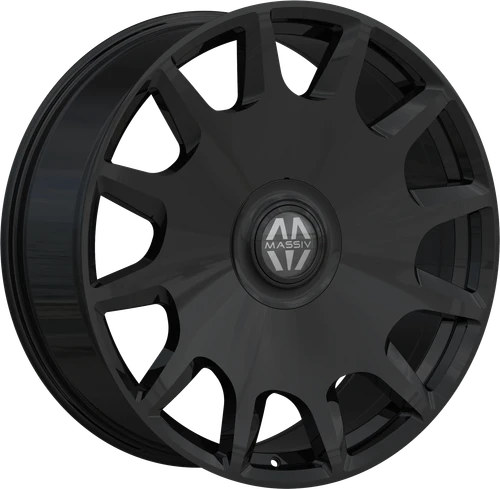 Massiv 927 Wheels Rims 26x10 5x127 5x139.7 Black 13mm | MAS927-26106B-FC