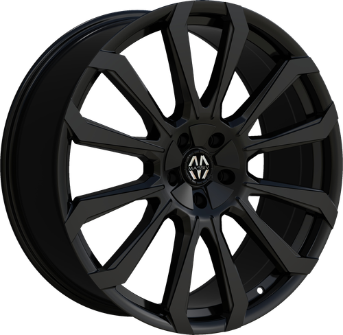 Massiv 929 Wheels Rims 20x8.5 5x112 5x114.3 Black 35mm | MAS929-2845B