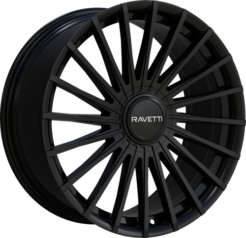 Ravetti M19 Wheels Rims 18x8 5x112 5x114.3 Black 38mm | RAV-M19-8845B