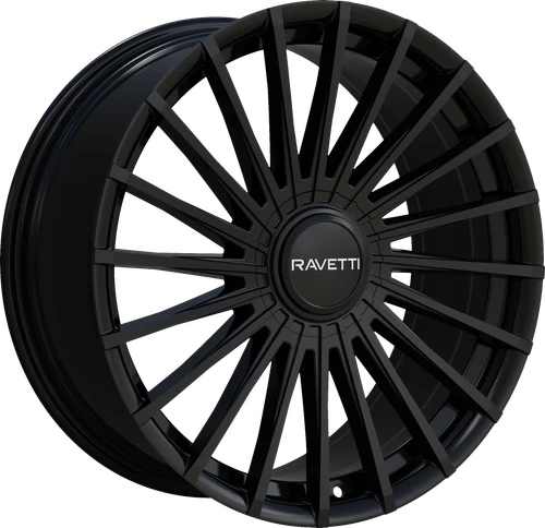 Ravetti M19 Wheels Rims 18x8 5x110 5x115 Black 38mm | RAV-M19-8891B