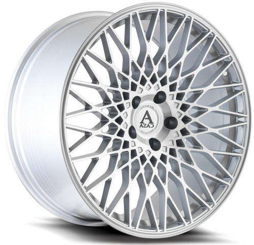 Azad AZFF04 Wheels Rims 22x9 5x112 Brushed Silver 25mm | AZFF042295112+25BR/S