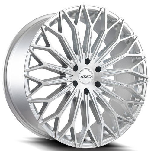 Azad AZT01 Wheels Rims 24x10 6x139.7 Brushed Silver 25mm | AZT0124106139+25BR/S