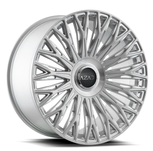 Azad AZV03 Wheels Rims 22x9 5x108 5x112 Brushed Silver 35mm | AZV032295108/112+35BR/S